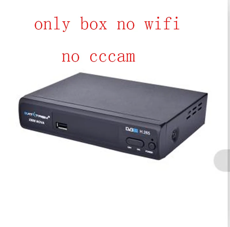 Satxtrem X800 Nova Ccam IP ТВ спутниковый ресивер с MT7601 Wifi DVB S2 H.265 рецептор Испания USB ТВ Тернер приемник Azamerica - Цвет: X800 Nova only