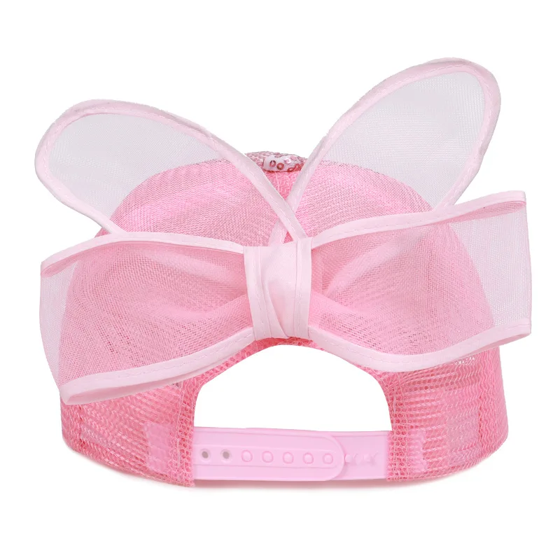 Милая шляпа с бантиком для девочек бейсболка девочки расшитая блестками 50 54