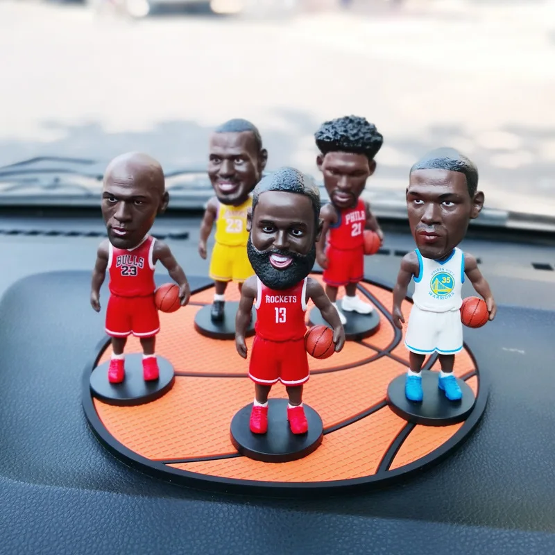 

Cartoon Basketball Star Ornaments Sports Player Toy Collection Model Small Sculpture Car Decoration Doll Gift For Boyfriend