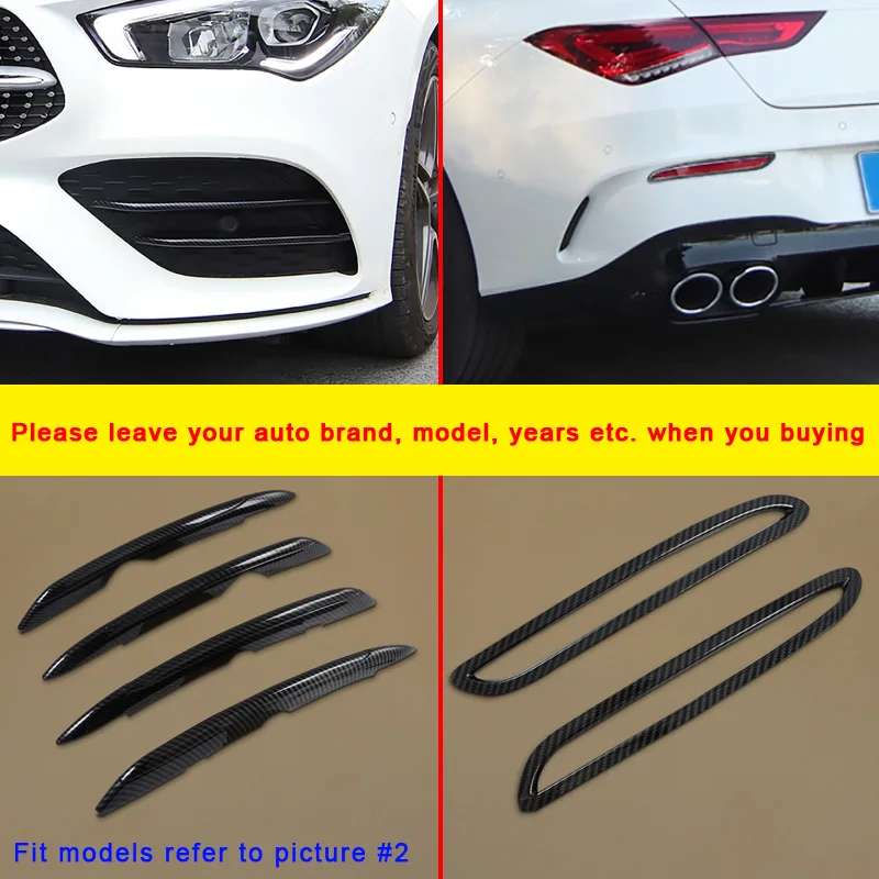 

Передние и задние противотуманные фары из углеродного волокна для Mercedes-Benz CLA250 2020-2021, Аксессуары для автомобилей