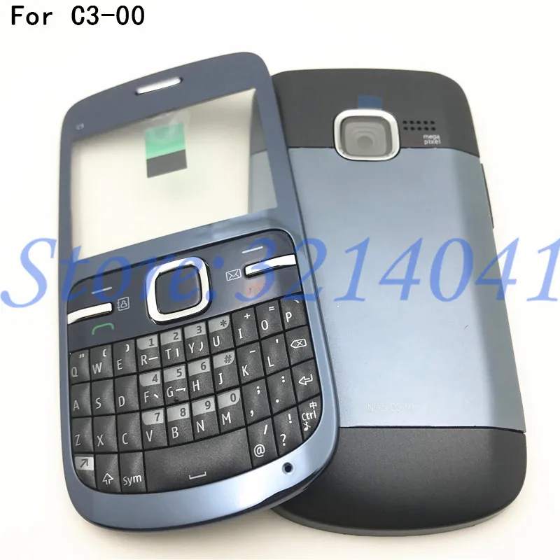 Полный корпус хорошего качества для Nokia C3 чехол на заднюю крышку аккумулятора