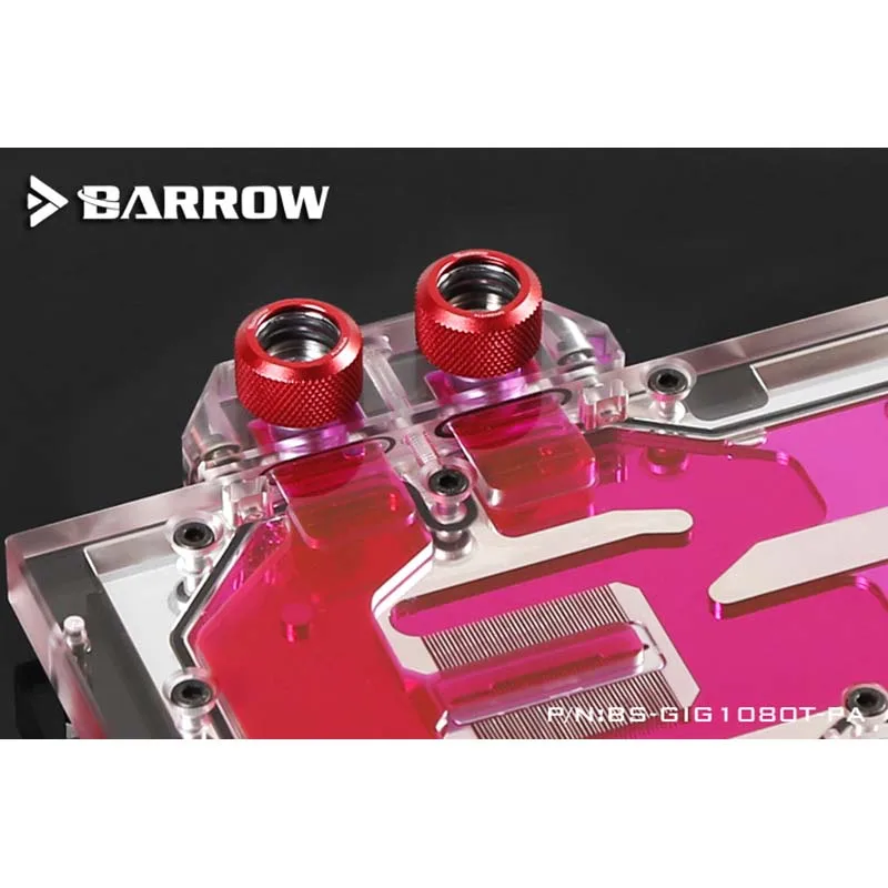 Кулер графического процессора Barrow PC с водяным охлаждением радиатор видеокарты