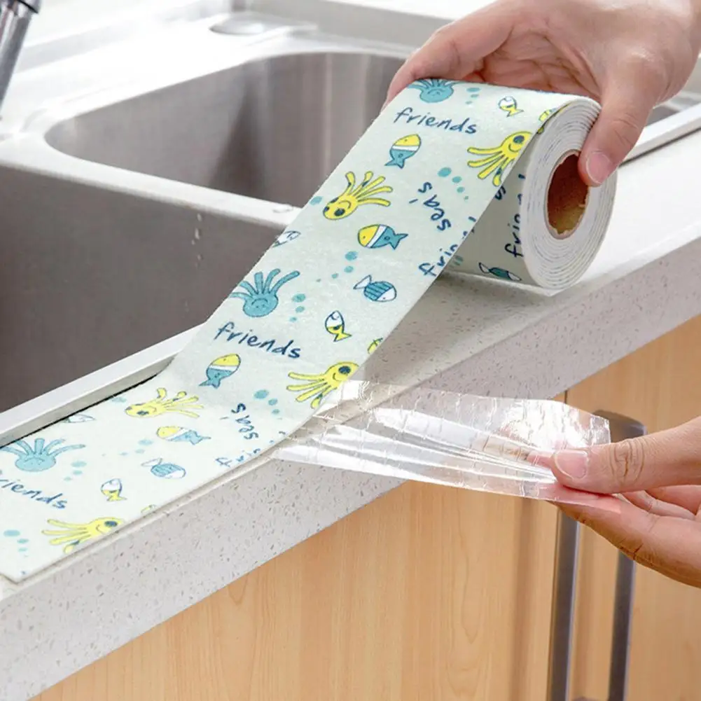 

Изобретательная водостойкая наклейка для раковины из ПВХ водостойкая прочная Высокоэффективная защитная лента для кромок стен