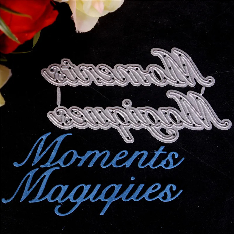 Металлические Вырубные штампы с французскими надписями для рукоделия