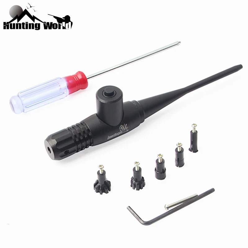 

Tactical Red Dot Laser Sight Boresighter Collimator Set for 0.22 to 0.50 Caliber Hunting Airsoft Handguns Rifles, Sights Scopes