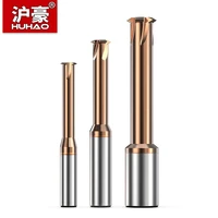 huhao 60%c2%b0 tungsten carbide single tooth spiral milling cutter 3 flutes 4 blades cnc tool unc unf thread end mill router bits