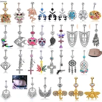 leosoxs 1 pcs explosive fashion exquisite navel nail navel button navel ring piercing jewelry belly button ring