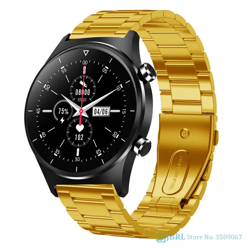 

2021 Golden Smart Watch Women Men Smartwatch Electronics Smart Clock For Android IOS Fitness Tracker Sport Bluetooth Smart-watch