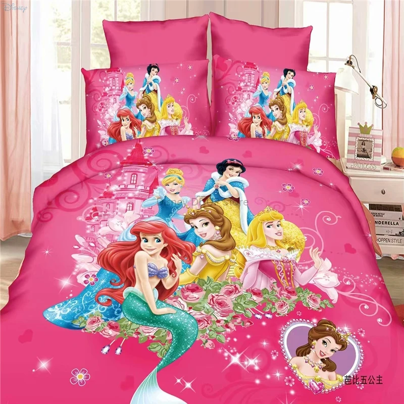 

New Frozen Anna Elsa Princess Bedding Set Single Twin Full Size Bed Linen Children Boys Girls Duvet Cover Bed Sheet Pillowcases