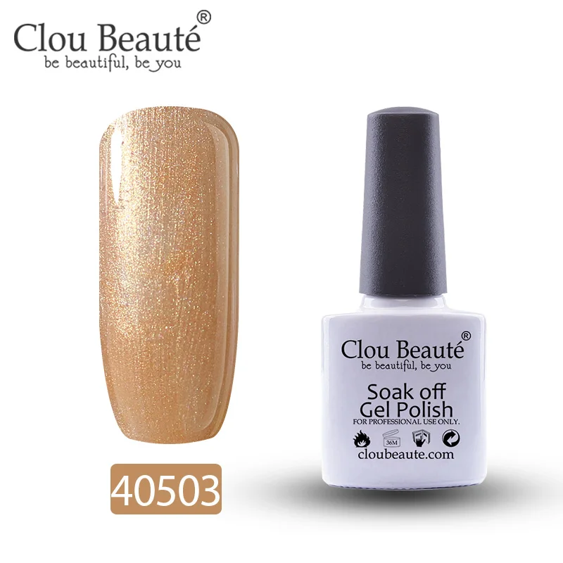 40503 Гель-лак для ногтей Clou Beaute 79 цветов полуперманентный замачивающийся лак для ногтей маникюрный УФ СВЕТОДИОДНЫЙ Цветной Гель-лак 10 мл серия Nude - Цвет: 40503