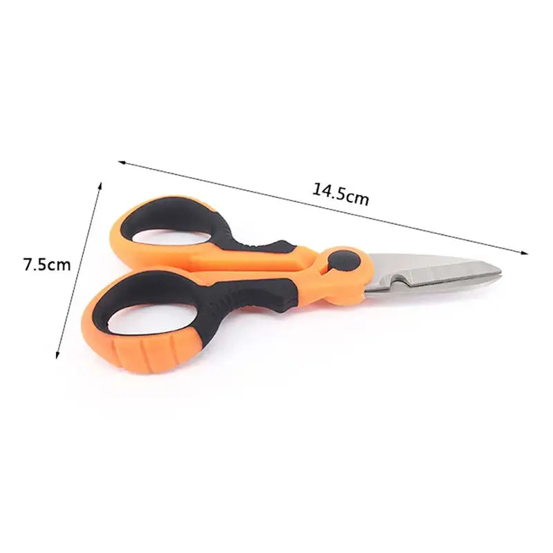 

Fishing Scissors&Storage Case Braid Line Lure Cutter 14cm Mini Fish Use Scissors Multifunction Portable Fishing Tools