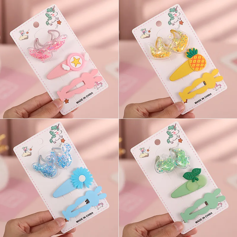 

Cartoon Doll Children Hairpin Hair Ring Bb Clip Hair Accessories Girl Simple Fashion Cute Wind Edge Clip