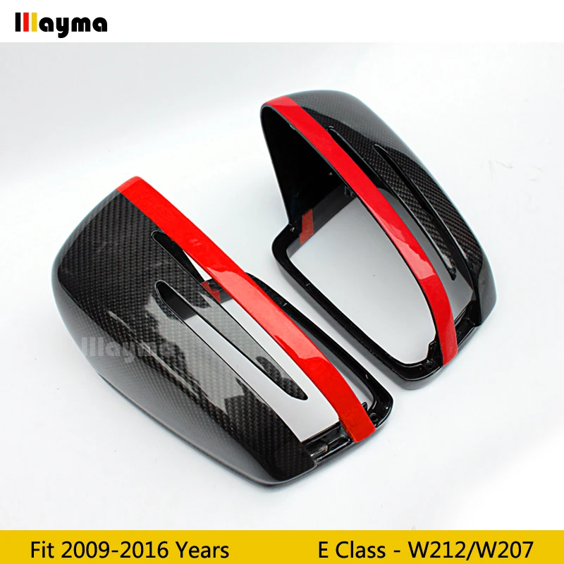 W212 сменная крышка зеркала из углеродного волокна для Benz E класса E300 E400 2012-2016 года