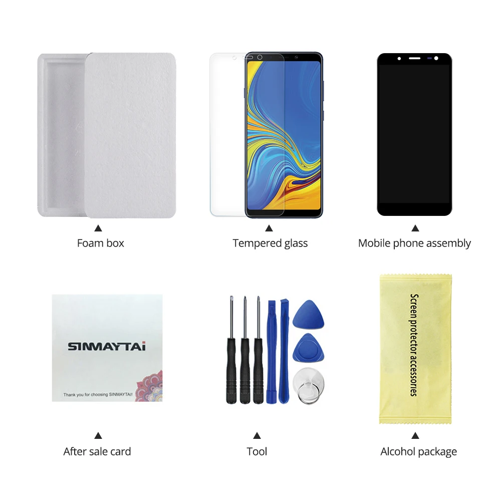 Тесты 5," Super AMOLED ЖК-дисплей для samsung Galaxy J6 J600F J600 Дисплей с Сенсорный экран в сборе Запчасти для авто
