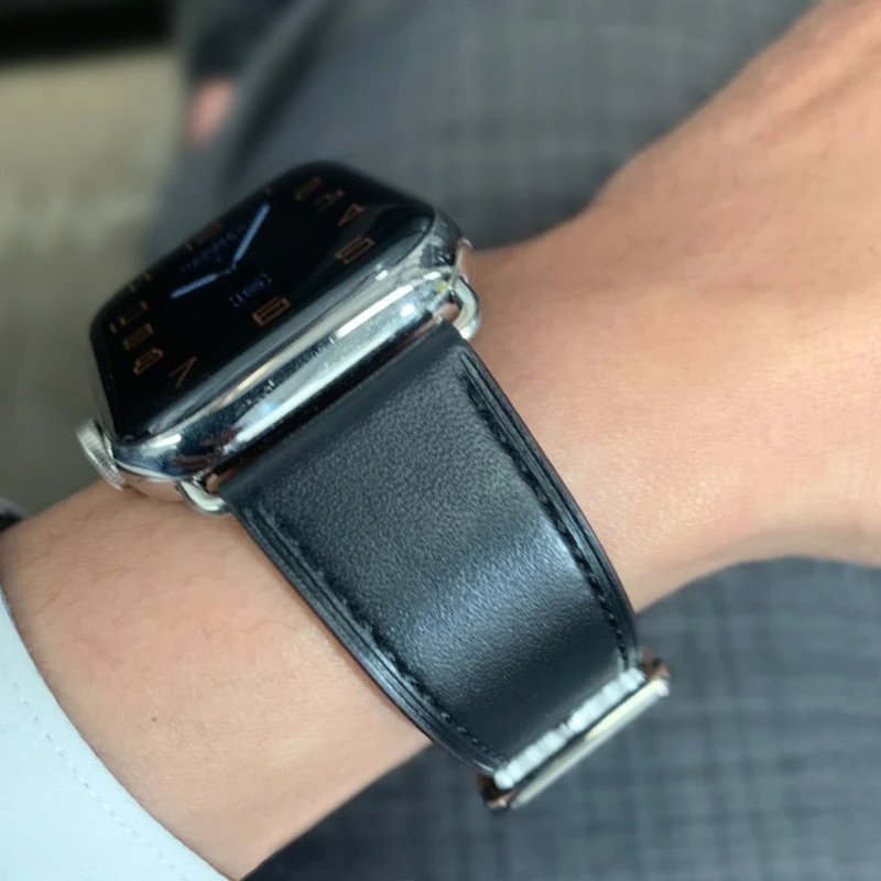 

Accessories Luxury bracelet for Apple Watch 6 5 4 3 2 1 SE 38MM 40MM Genuine Cow Leather Strap for iWatch 4 5 6 band 42MM 44MM