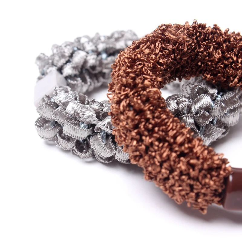 

10pcs Hair Scrunchies Circle Rope Rings Cute Elastic Hair Bands Headwear Lace Women Ponytail Holder Hair Accessories Hairbands