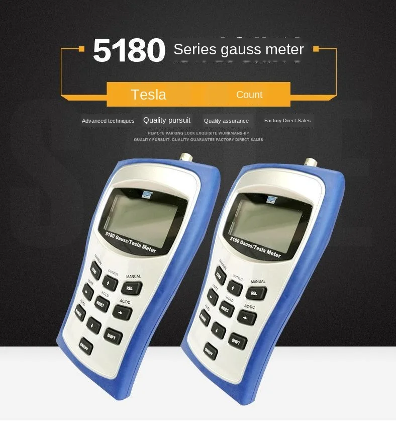 

5170/5180 Gauss meter probe handheld Tesla meter portable field strength meter