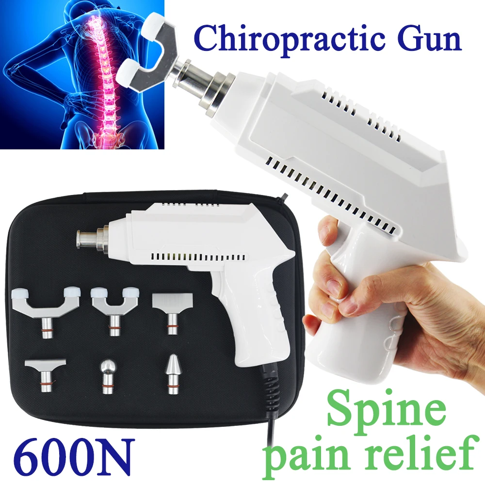 

Chiropractic Adjusting Tools 600N Electric Massage Gun Therapy Correction Spine Adjustment Activator Body Relax Massager Set