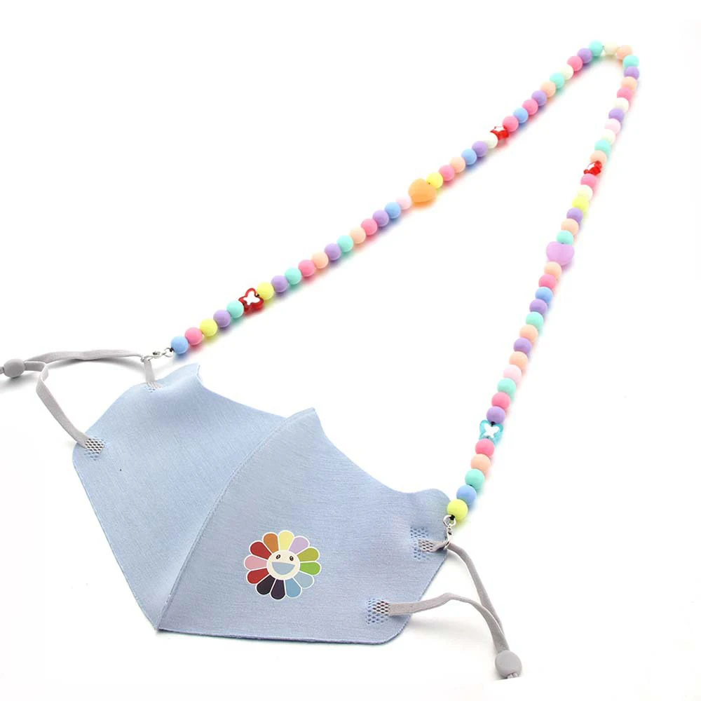 1 шт. акриловая пятиконечная звезда богемная красочная цепочка для маски из