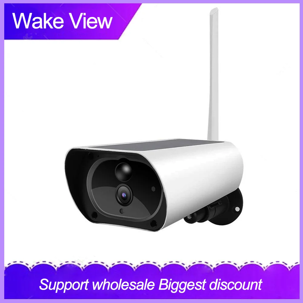 WakeView наружная HD 1080P Wifi 4G Солнечная камера видеонаблюдения аудио домашняя