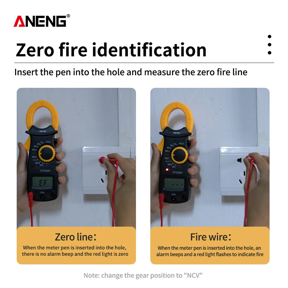 Цифровой мультиметр Ампер клещи вольтметр амперметр ток Ома тестер