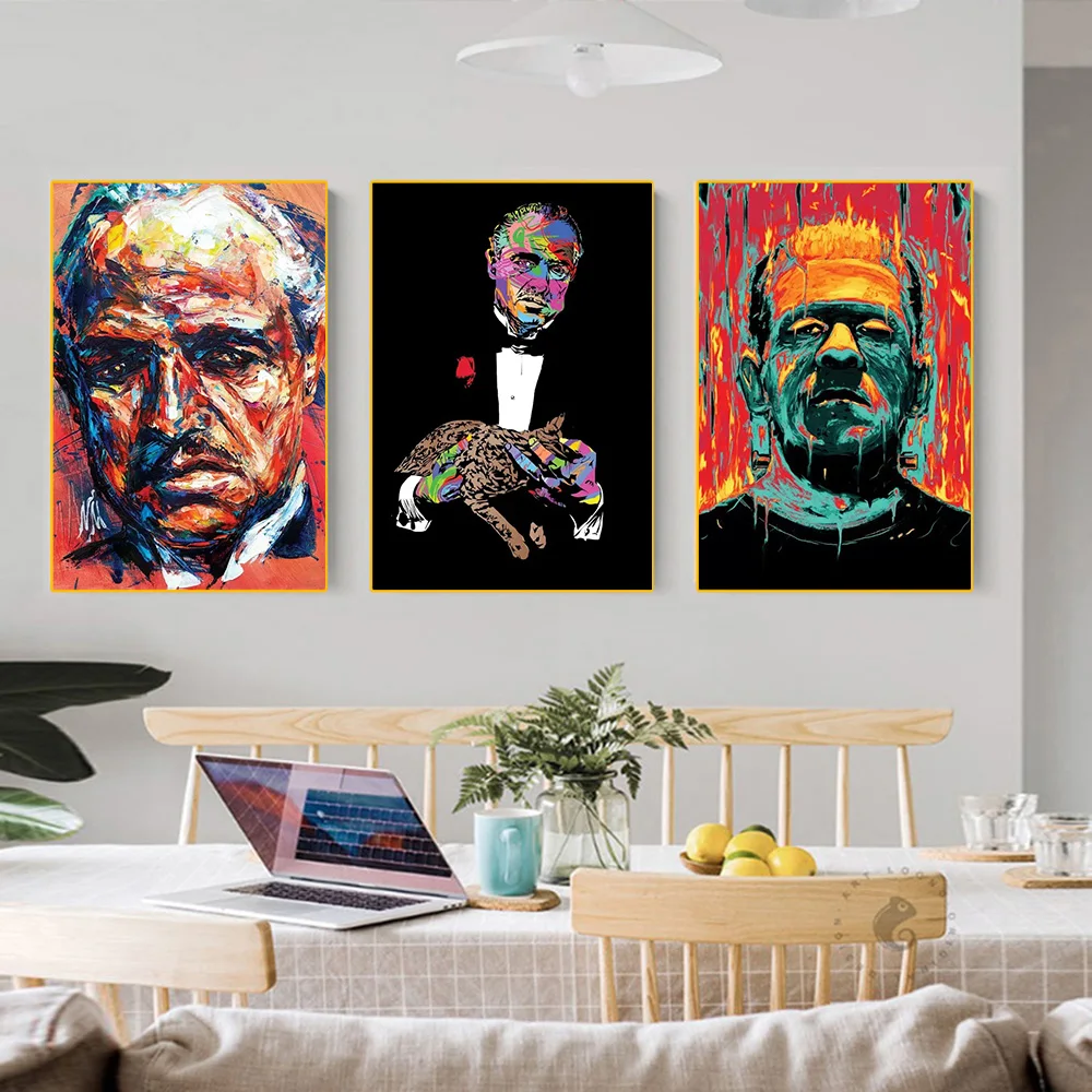 

Pop Art Modern Graffiti Godfather Posters Modern Canvas Painting Prints On Wall Art Pictures For Living Room Home Decor Cuadros