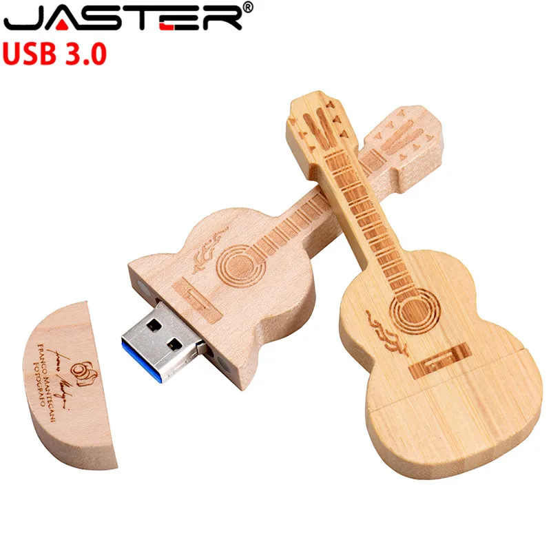 JASTER (1 PCS free LOGO) wooden guitar violin music usb flash drive hearts pendrive 4GB 16GB 32GB 64GB 128GB customer LOGO | Компьютеры и
