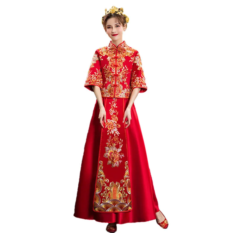 

New Chinese Wedding Dresses For Men And Women Couples Wedding Dress Brides Chinese Traditional Wedding Dress