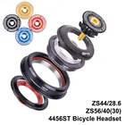 ZTTO внутренняя гарнитура для велосипеда 44 мм 56 мм MTB Безрезьбовой герметичный подшипник 45 градусов ZS44 ZS56 коническая прямая вилка Steer 4456ST