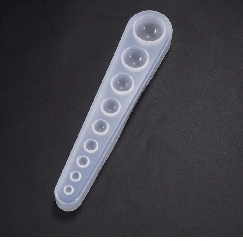 1PC Water Crystal Glue Round Cabochon Circle Pendant Silicone UV Mold for Making Pedant Jewelry Exoxy Resin Molds Jewelry Tools - Цвет: half ball collection