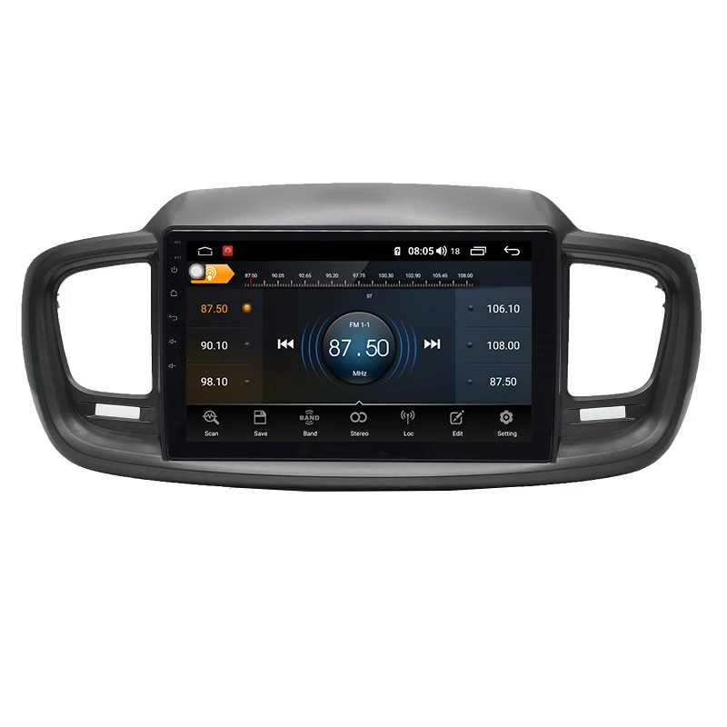Sorento RHD Android 9,0 8-core, 4 Гб+ 64G машинный аудио 4G сим 1 din BT gps Радио android для KIA Sorento