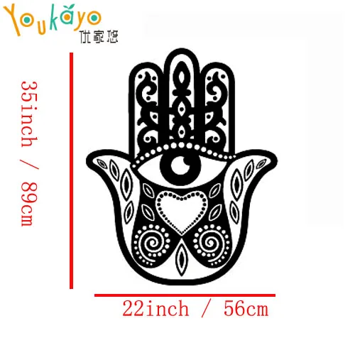 Youkayo настенные виниловые наклейки Хамса ручной глаз индийский Будда Ганеша | Дом