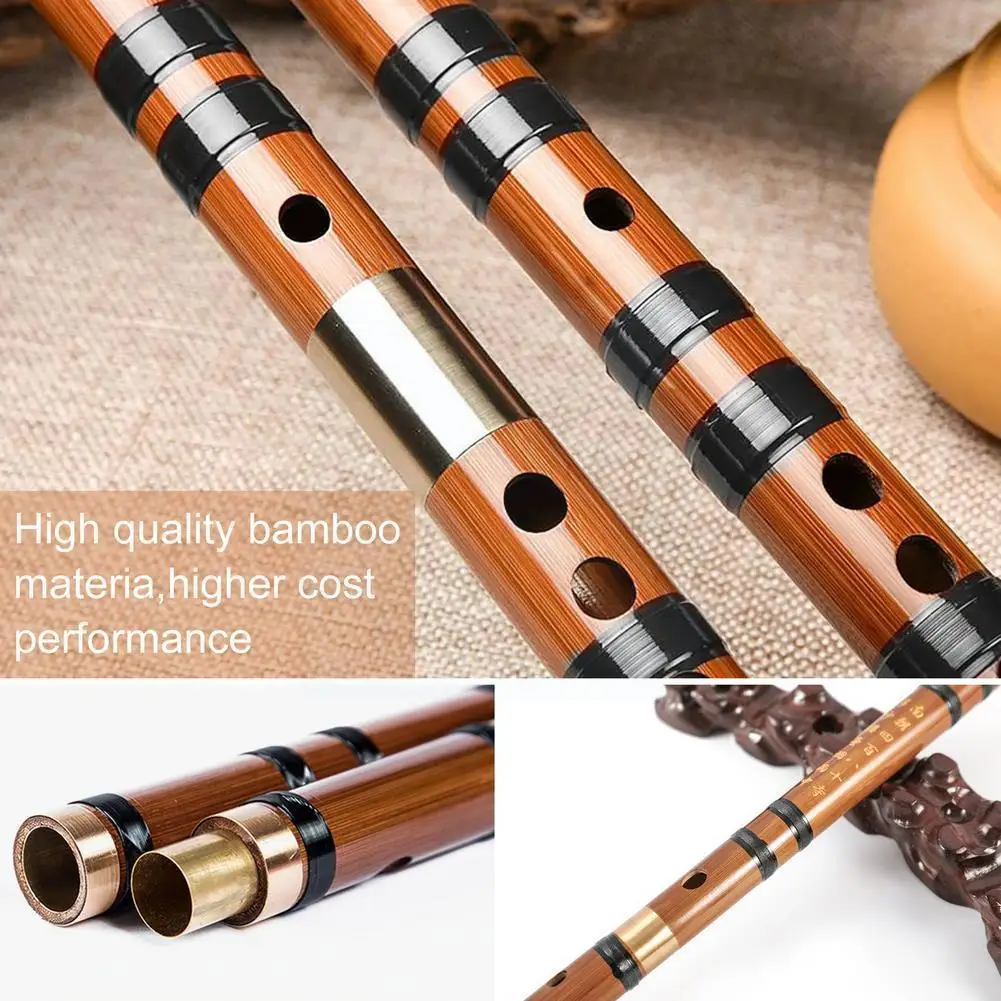 

High Quality Flute Chinese Traditional Musical Instruments Bamboo Dizi Flute For Beginner C D E F G Transverse Music Su L6w4
