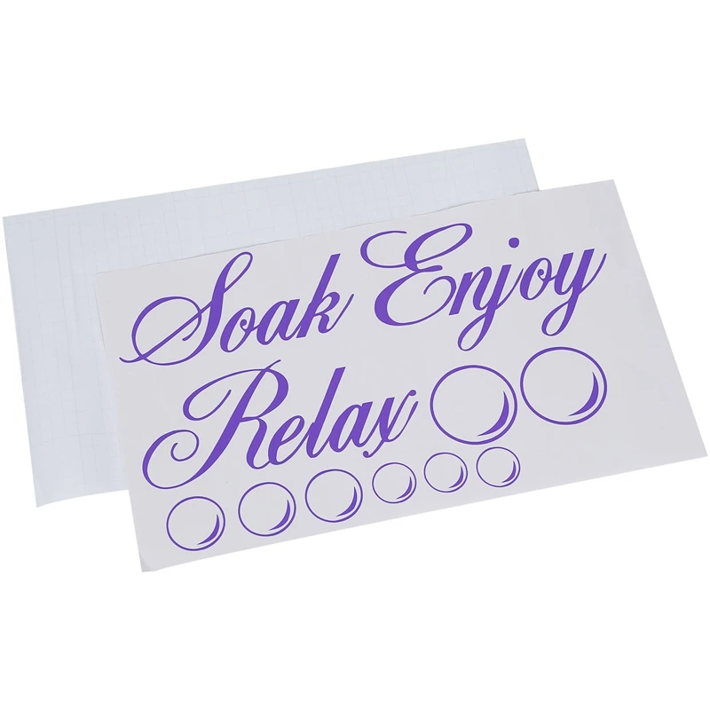 Замачивание Расслабление Наслаждайтесь ванной стены искусства стикер ПВХ