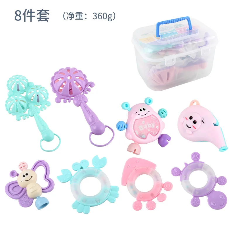 

Baby Rattles Ring Bell Infant Cartoon Animal Rattle Cute Hand Bells Newborn Early Educational Doll Toys Speelgoed