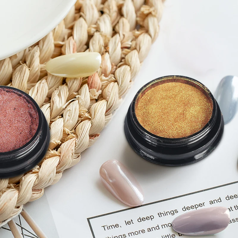 Lidan 1 коробка хром лак для ногтей порошок лазерное зеркало пылезащитный Декор