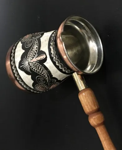 Турецкая кофейная утварь 470 мл/15 9 унций медная кофеварка для кофейника Turk Cezve