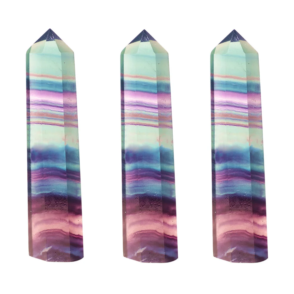 Натуральный флюоритовая Хрустальная в разноцветную полоску флюорит 5 6 см