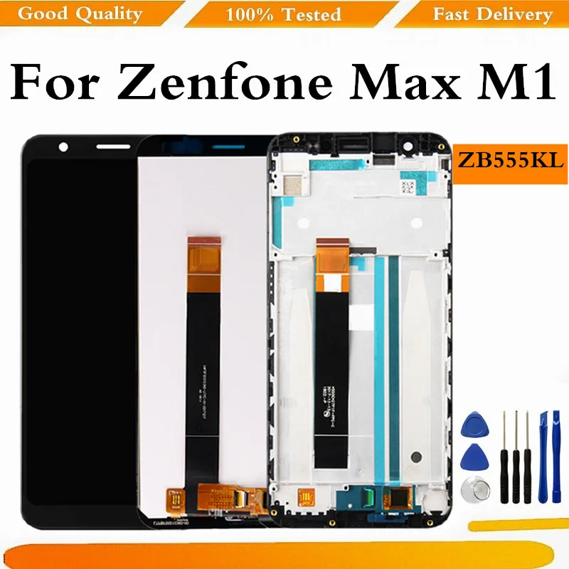 ЖК-дисплей для Asus ZB555KL сенсорный экран дигитайзер в сборе рамка ASUS Zenfone Max (M1)