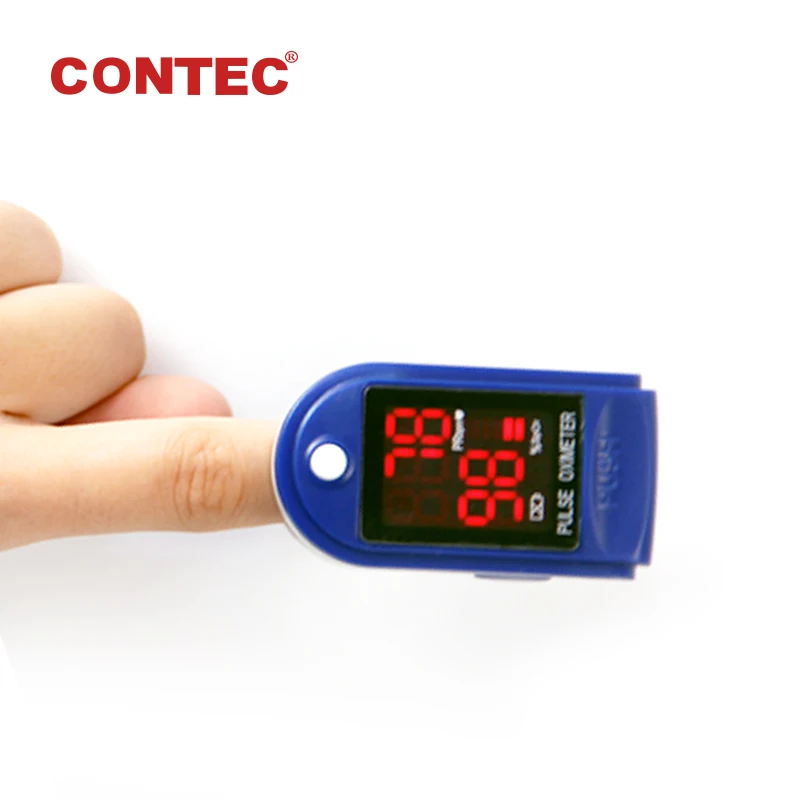 

CONTEC CMS50DL LED fingertip Pulse Rate Oximeter Spo2 Heart Rate Monitor Blood Oxygen Heart Rate PR Meter