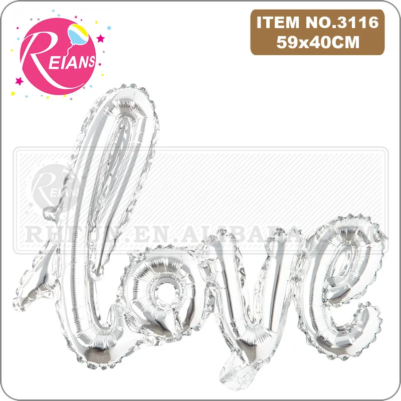Фольгированный алюминиевый Гелиевый шар украшение на годовщину свадьбы День
