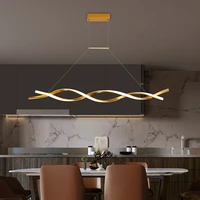 trazos modern pendant chandeliers for office dining room kitchen aluminum wave lustre avize modern chandelier lighting fixtures