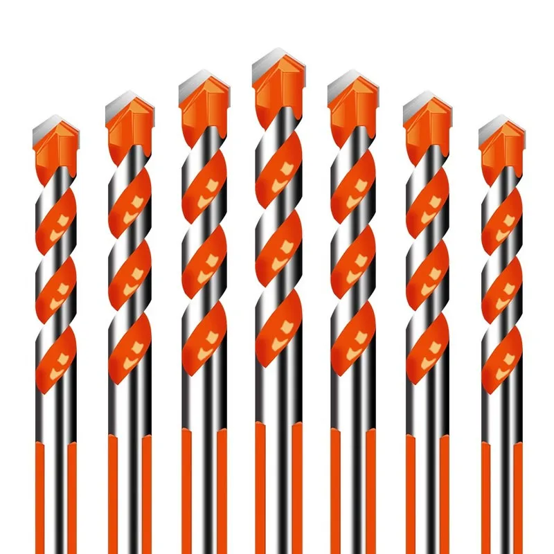 6 8 мм Hreaded треугольная Вольфрамовая стальная настенная плитка бетонное сверло