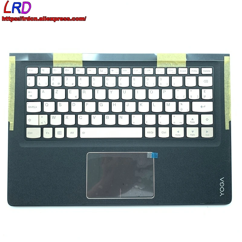 

Palmrest Upper Case With Golden Belgium Backlit Keyboard Touchpad for Lenovo Ideapad Yoga 900S-12ISK Laptop C Cover 5CB0K93872