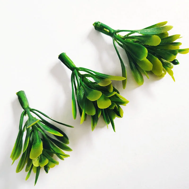 Green leaves 1 100 шт Мини ядро Stamen diy бонсай декоративные аксессуары цветочный горшок наполнение украшения поддельные растения DIY ВЕНОК поддельные цветы - Цвет: Green leaves 1