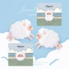 Милый плюшевый ягненок, вышитые наклейки, нашивки с вышивкой, нашивки для одежды, рюкзак