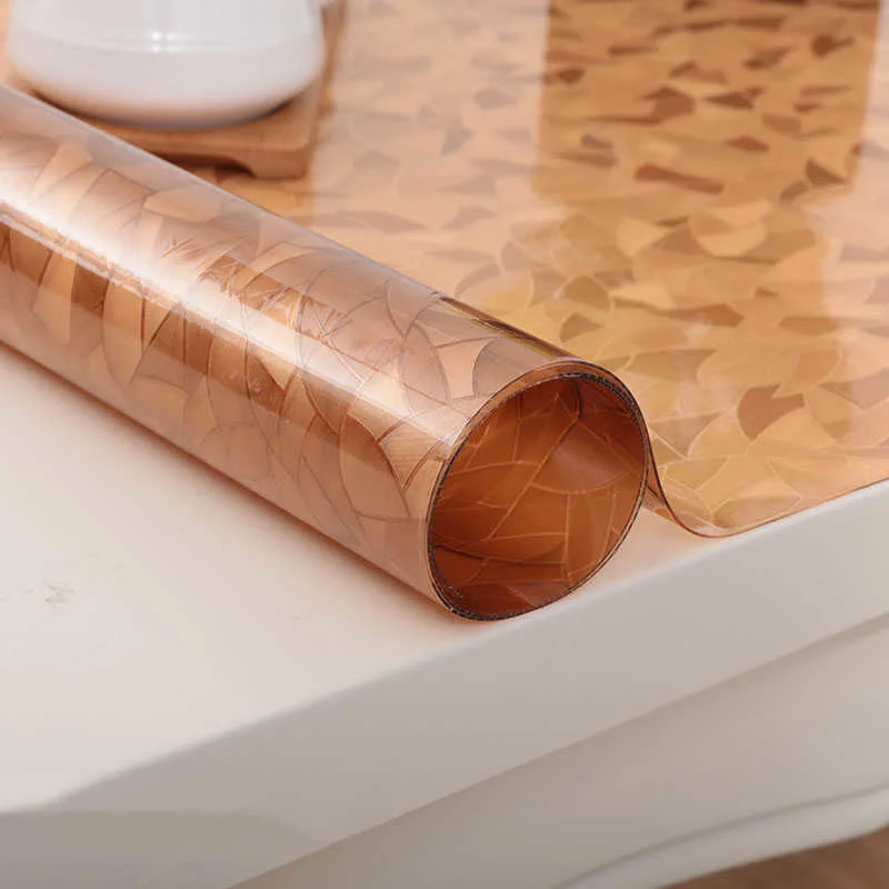 

Creative Tablecloth Modern PVC Table Cover Home Textile Waterproof Tarpaulin Soft Glass Tablecloth Placemat Pad Thickness 1.0mm