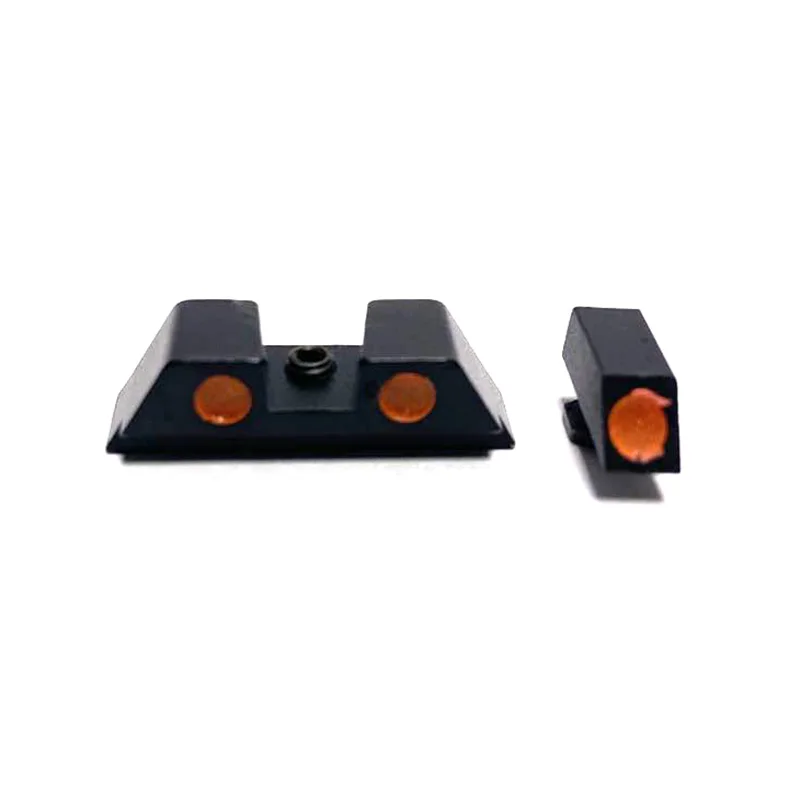 Тактический волоконно-оптический передний прицел задний боевой красный зеленый