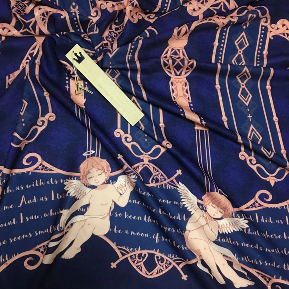 X см текстильная ткань с принтом сына Венеры из полиэстера лоскутное шитье для