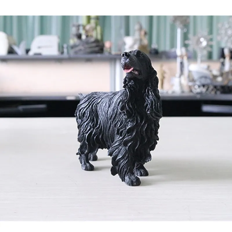 Распродажа милая имитация статуи щенка спаниеля английская Статуэтка Кокер